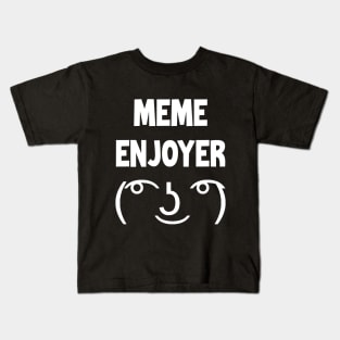 Meme Enjoyer Funny Unicode Emoji Kids T-Shirt